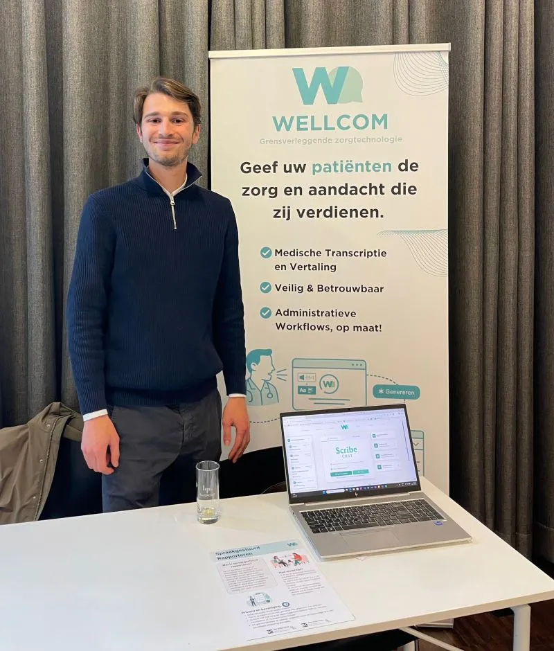 De beurszaal in Antwerpen tijdens AI en technologie in de zorg