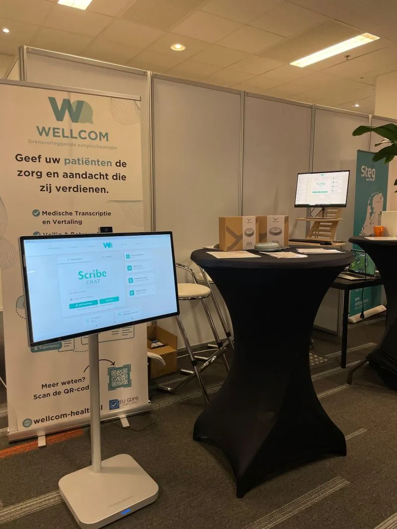 De stand van Wellcom op de Bedrijfsgeneeskundige Dagen