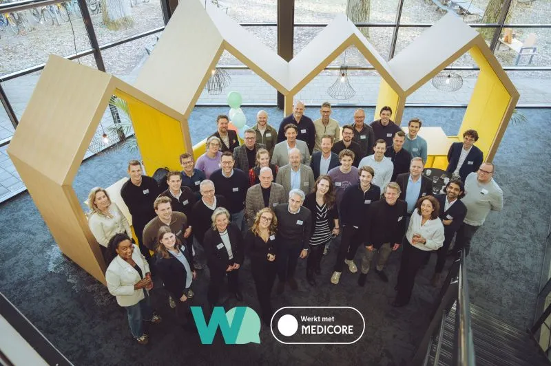 Groepsfoto van de deelnemers aan het Medicore Partnerevent